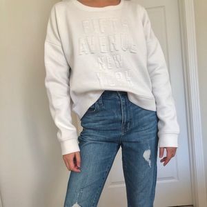 Abercrombie & Fitch All white Women Sweatshirt